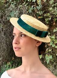 Mini Canotier Low Top Emerald Green