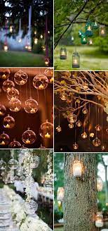 Country Rustic Hang Candles Decoration Ideas For Outdoor Weddings By Helga Weddingcandlesoutdoor Weddingca Wedding Lights Wedding Decorations Wedding Candles