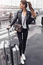 Airport Outfits 60 Degree Weather Outfit Fall Travel Outfit Comfy Travel Outfit