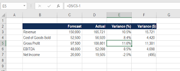 Variance Formula Example Downloadable Template Guide