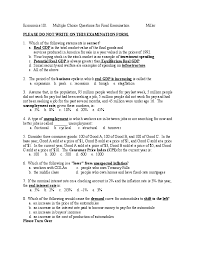 Doc Economics 101 Multiple Choice Questions For Final Examination Miller Please Do Not Write On This Examination Form Vivek Kumar Gupta Academia Edu