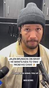 Jalen Brunson talks about things he wants young hoopers to take from his  game 🔥 and not believing a perception people put
