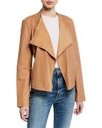 Neiman Marcus Jackets Leather Jacket Drape Jacket
