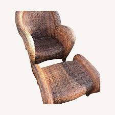 Experience online shopping with a wide range of desk chairs and enjoy free delivery on orders over sar easy returns click & collect pottery barn kids. Pottery Barn Malabar Wicker Chair Ottoman Aptdeco