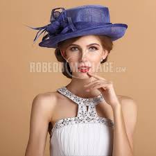 Capeline, chapeau pas cher, borsalino, canotier, bibi à voilette… quel chapeau pour un mariage ? Chapeau De Ceremonie Magnifique Pas Cher En Occasion Speciale Soiree Robe208353 Robedumariage Com
