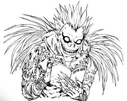 Find more death note coloring page pictures from our search. Ryuk With Death Note Coloring Page Anime Coloring Pages
