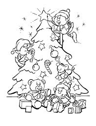It is refreshing to find a plump snowman all covered up in a muffler and a santa. Christmas Tree To Color For Kids Christmas Tree Kids Coloring Pages