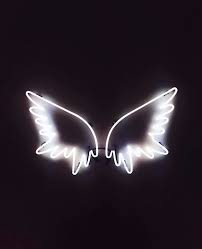 Black And White Wings Background Pin By Grace Wostal On Lit Neon Signs Neon Lighting Neon