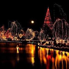 Christmas Festival Of Lights Glowing On A Lake In Chickasha Oklahoma Christmas Lights Festival Lights Christmas