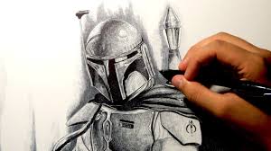 Boba Fett Drawing Star Wars Ballpoint Pen Youtube Ralph mcquarrie concept boba fett sketch card our first exposure to the work of renown artist tiffany groves happened to be a drawing of. boba fett drawing star wars ballpoint pen