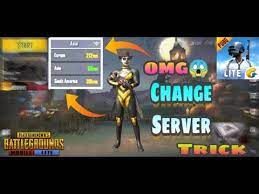 How To In Game Change Server Asia To Europe In Pubg Mobile Lite Youtube