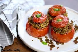 Tomate Farcie Au Quinoa Et Fromage De Chevre Mes Recettes Healthy Recette Recette Tomates Farcies Tomates Farcies Recettes De Cuisine