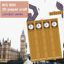 Updated Big Ben 3d Paper Craft 3d Paper Crafts Paper Crafts Big Ben