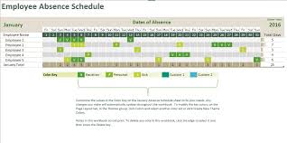 Absence Tracking Calendar
