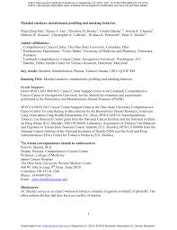 Select your favorite camel menthol from a variety of trusted suppliers at low prices. Pdf Menthol Smokers Metabolomic Profiling And Smoking Behavior