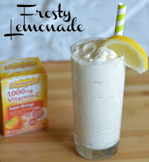 Ward off germs of cold + flu season! Healthy Energized With Emergen C Frosty Lemonade Recipe Lemonade Recipes Healthy Kids Easy Smoothies