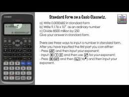 Standard Form On A Casio Classwiz Science Notation Sci Number Format Fx 991ex Fx 83gtx Fx 85gtxthe Calculator Gu Standard Form Graphing Calculator Calculator