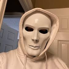 Mask John Doe Mask Bank Robber Cosplay Face Man Face Print Man Face