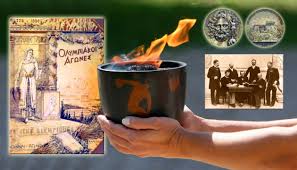 Зародження оі у стародавній греції пов'язують з ім'ям грецького героя геракла, легендарного царя пелопса, спартанського законодавця лікурга і елінського царя іфіта. Olimpijski Igri Vidnovili V Greciyi Vsuperech Poziciyi Yiyi Uryadu