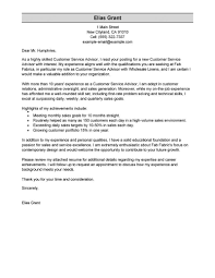 Maybe you would like to learn more about one of these? Customer Service Advisor Cover Letter Examples Livecareer