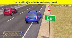 Chestionare Auto In Care Dintre Următoarele Situaţii Este Interzisă Oprirea