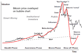 bitcoin price overlayed bubble chart cryptocurrency