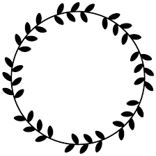 Circle Leaf Silhouette In 2020 Leaf Silhouette Framed Leaves Circle Borders