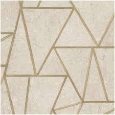 Soontrans carta da parati mattoni 3d adesiva muro di mattoni moderna pannello parete decorativo impermeabile diy per cucina, bagno, salone, ufficio, tv sfondo(77 cm x 70 cm)(10ps, bianco). Dutch Wallcoverings Carta Da Parati A Forme Triangolari Beige E Oro Eprice