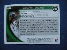 2010 Topps Pro Debut gold 35/50 Tyreace House Kane County Cougars #301