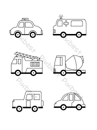 Maybe you would like to learn more about one of these? Lukisan Garis Hitam Dan Putih Kereta 2 Elemen Grafik Psd Percuma Muat Turun Pikbest