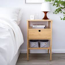 Nordkisa Bamboo Bedside Table Width 40 Cm Ikea Bedside Table Ikea Bedroom Night Stands Ikea Nightstand