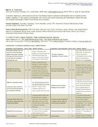 resume c level, evp, director