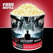 Check spelling or type a new query. Next Time You Re At Amc Theatres Make Sure You Get One Of These Battleship Popcorn Tubs Comes With A Free Refill Popcorn Tub Discount Gift Cards Amc Theatres