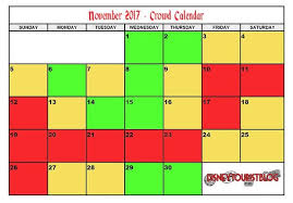 November Disneyland Crowd Calendar Disney Tourist Blog Disneyland Crowds Crowd Calendar Disneyland Crowd Calendar