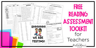· tests for beginning, middle, and end of kindergarten. Free Reading Assessment Tools For Teachers For Easier Testing
