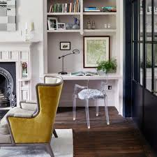 Ideal Home On Instagram This Home Makes The Most Of Alcove Space By Turning One Side Into A Study Area W Living Room Designs Alcove Desk Living Room Storage