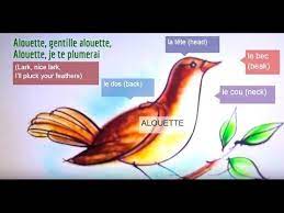 L'amour, au clair soleil d'été, avec l' alouette a chanté. Alouette French Lyrics With English Translation Youtube
