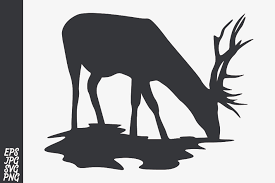 Download Reindeer Silhouette Svg Free Svg Cut Files Create Your Diy Projects Using Your Cricut Explore Silhouette And More The Free Cut Files Include Svg Dxf Eps And Png Files SVG Cut Files
