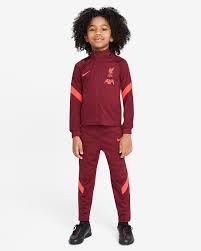 Nike liverpool nsw air fleece trainingspak 2021 grijs wit zwart rood. Liverpool Fc Strike Voetbaltrainingspak Voor Kleuters Nike Be