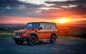 Download Wallpapers Mercedes Amg G63 4k Sunset 2019 Cars Orange Gelendvagen Mercedes G Class New G Class Suvs Gelendvagen Colour Edition German Cars Mercedes Mercedes G63 Mercedes G