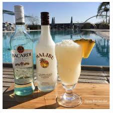 Pina Colada 1 1 2 Oz 45ml White Rum 1 1 2 Oz 45ml Cream Of Coconut 1 1 2 Oz 45ml Pineapple Juice Pineap Tipsy Bartender Fruity Drinks Coctails Recipes