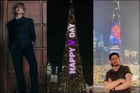 The bts army knows that the month of december is special beyond the usual festivities, as it is kim taehyung aka v's birthday on december 30 . Birthday Special Bts S V Is The Second Celeb After Srk To Take Over Burj Khalifa Ibtimes India