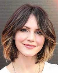 Beloved by fashion editors and influencers, it's the perfect not too long, not too layered bangs give your haircut more movement than a blunt fringe and frame your face beautifully. Hair Tip If You Have A Round Face A Middle Part Will Create The Appearance Of A Longer Slimmer Looking Face W Hair Styles Short Hair Styles Short Ombre Hair