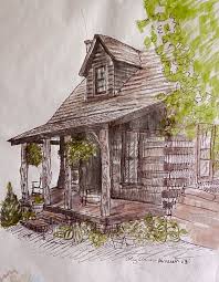 Eaarondesigns Blogspot Com Drew This Using Pencil Pen Marker On Trace Sketch Of A Log Cabin Painting Drawings Art When i describe myself as a knitter, i always use the word stashless. pencil pen marker on trace sketch