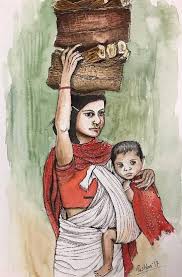 Indian Village Woman 4 Painting By Emerging Artist Pushpa Sharma Find the best free stock images about indian village girl.