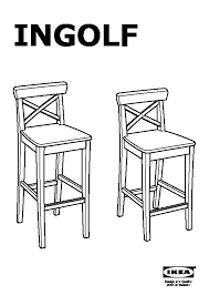 Ingolf Tabouret Bar Dossier Blanc Ikea Canada French Ikeapedia