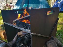 They are portable, but they are heavy. Fire Pit Flat Pack Portable Camping Cooktop Bbq Heavy Duty 5mm Steel Hot Special Ebay