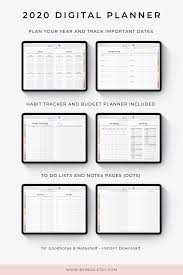 Digital Planner 2020 2021 Daily Goodnotes Planner With Etsy In 2020 Digital Planner Ipad Pro Digital Calendar