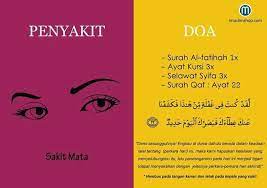 Doa Untuk Sakit Mata Doa Penyakit Perawatan Kesehatan