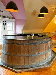 Why just make it stand one place, let it move all over. 19 Whiskey Barrel Bar Ideas Barrel Bar Whiskey Barrel Bar Barrel Furniture